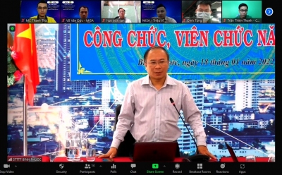 Giám đốc Sở Thông tin và Truyền thông Nguyễn Minh Quang phát biểu tại hội thảo